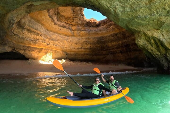 Sunrise Small Group Kayak Experience in BENAGIL Cave & 4K Photos 
