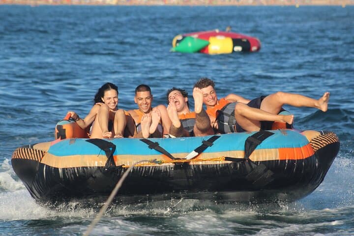 Crazy Sofa Private Water Tubing in Algarve Waves